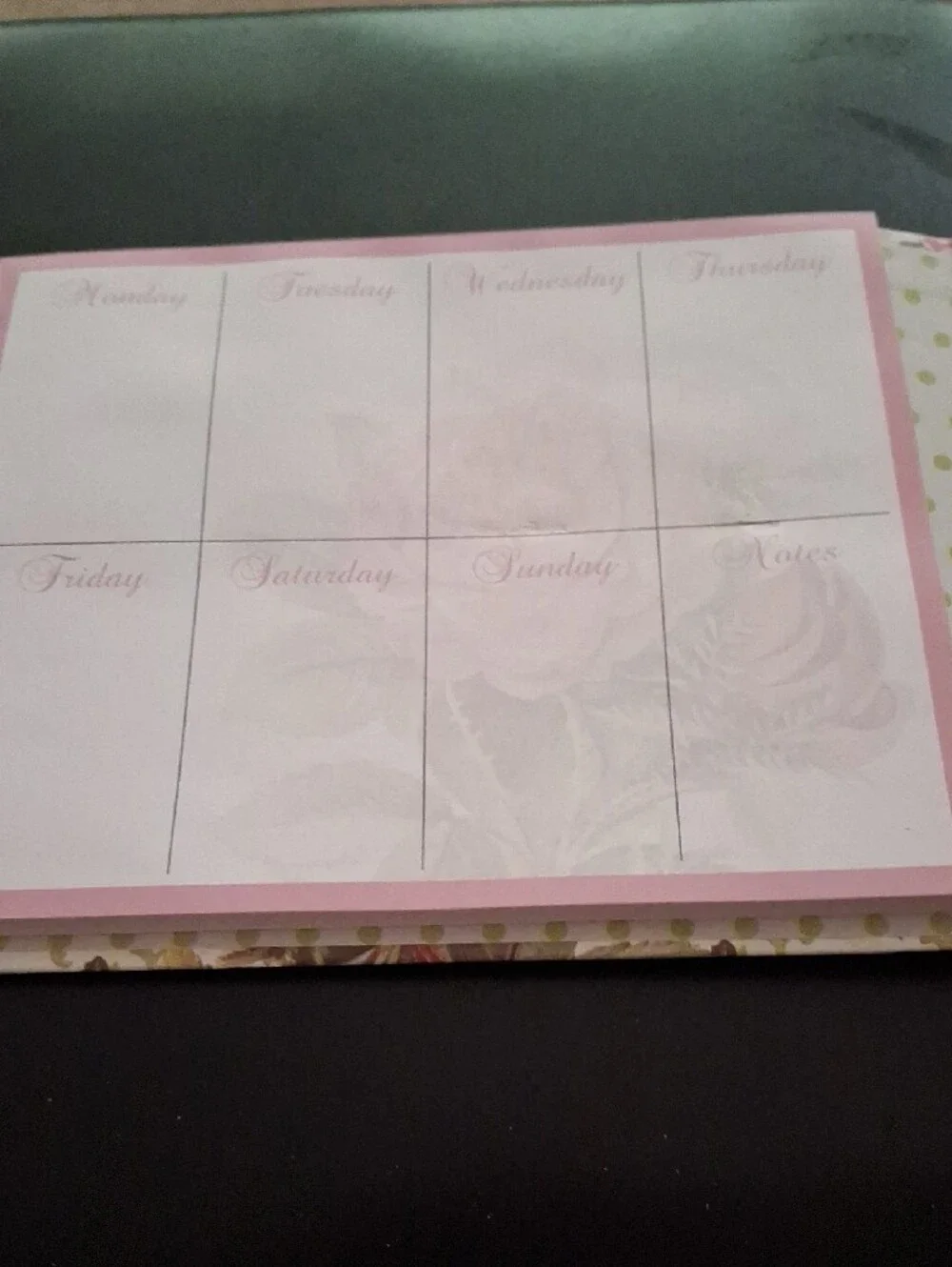 Victorian Rose Decorative Booklet Pink Floral Design